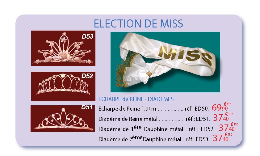 Écharpes et diadèmes 